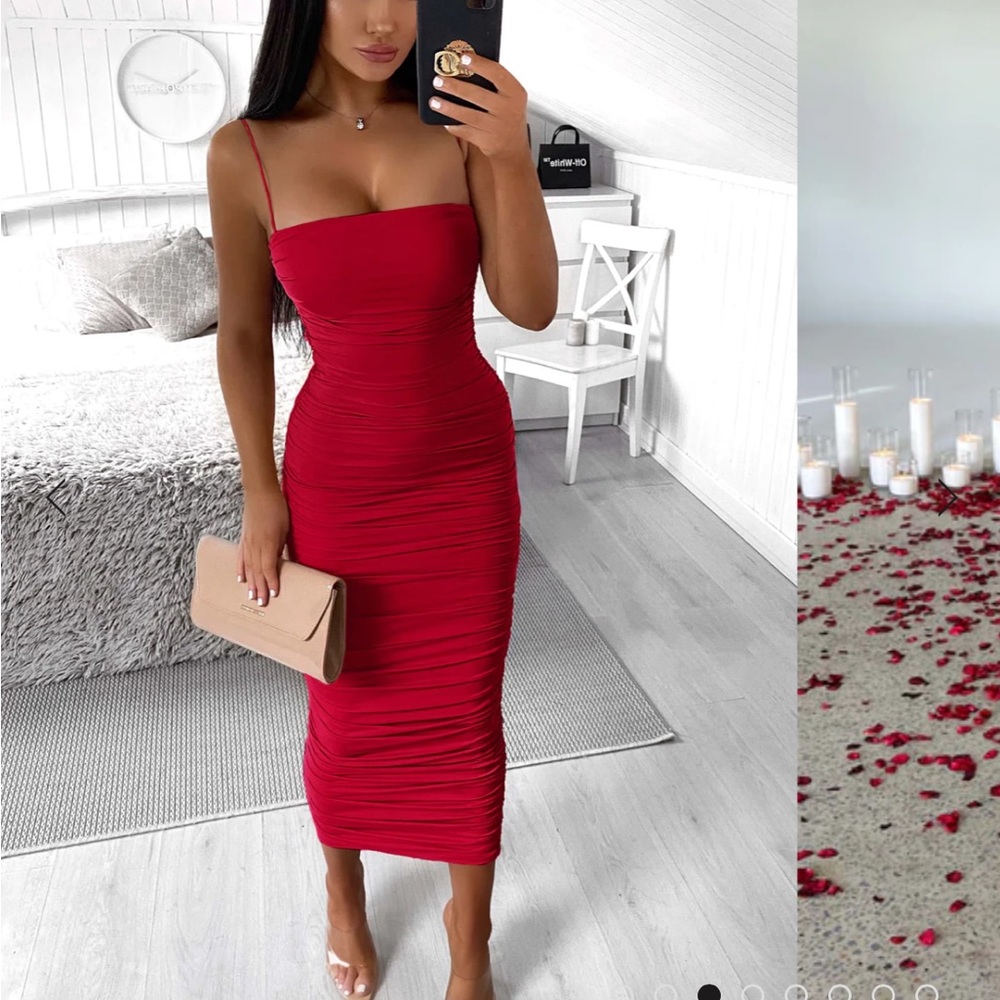 BABYBOO Haven Maxi Dress - Red